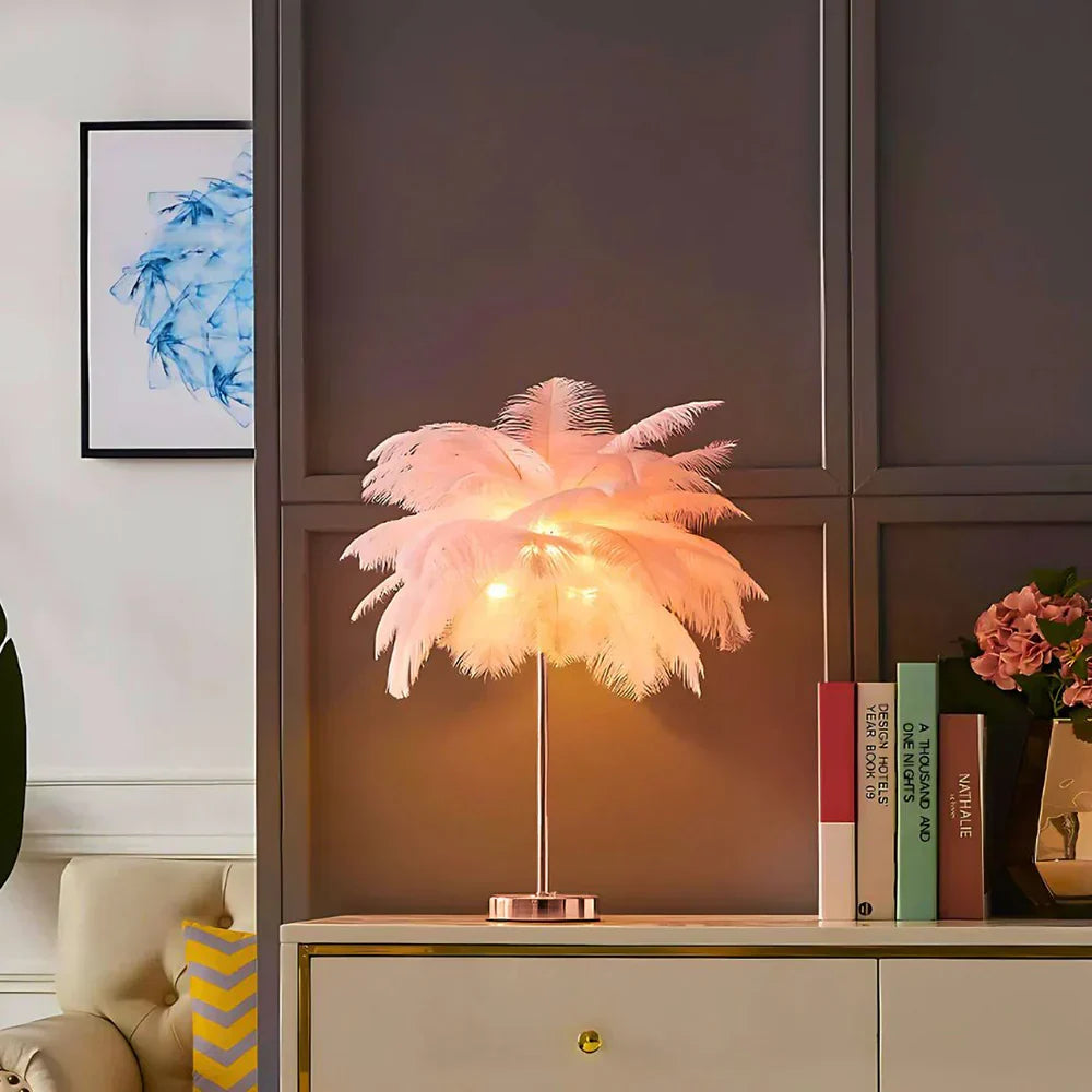 Plume Feather Table Lamp