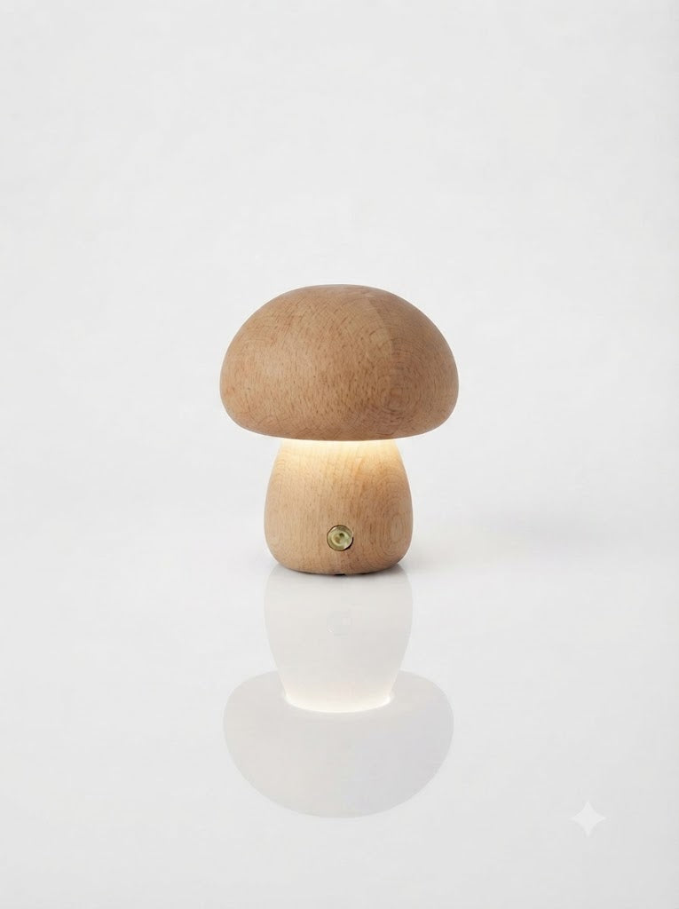 Mushroom Cordless Accent Table Lamp