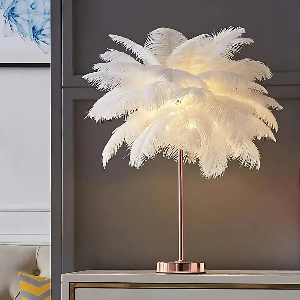 Plume Feather Table Lamp