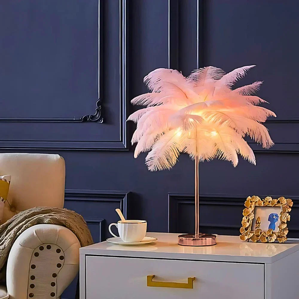 Plume Feather Table Lamp