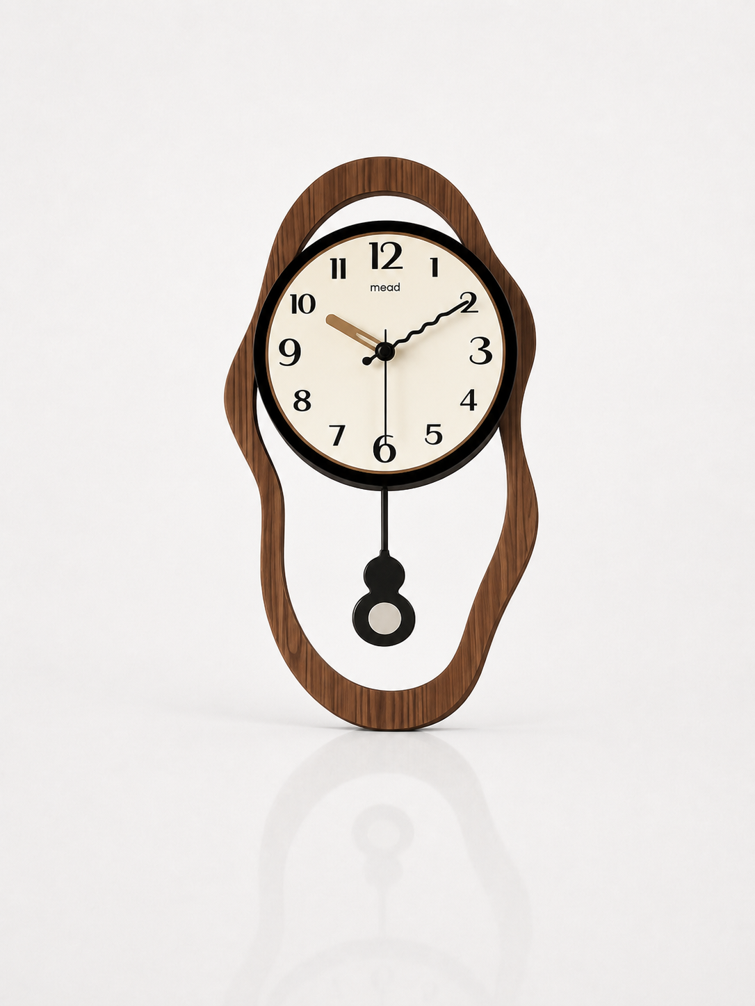 Retro Timber Silent Wall Clock