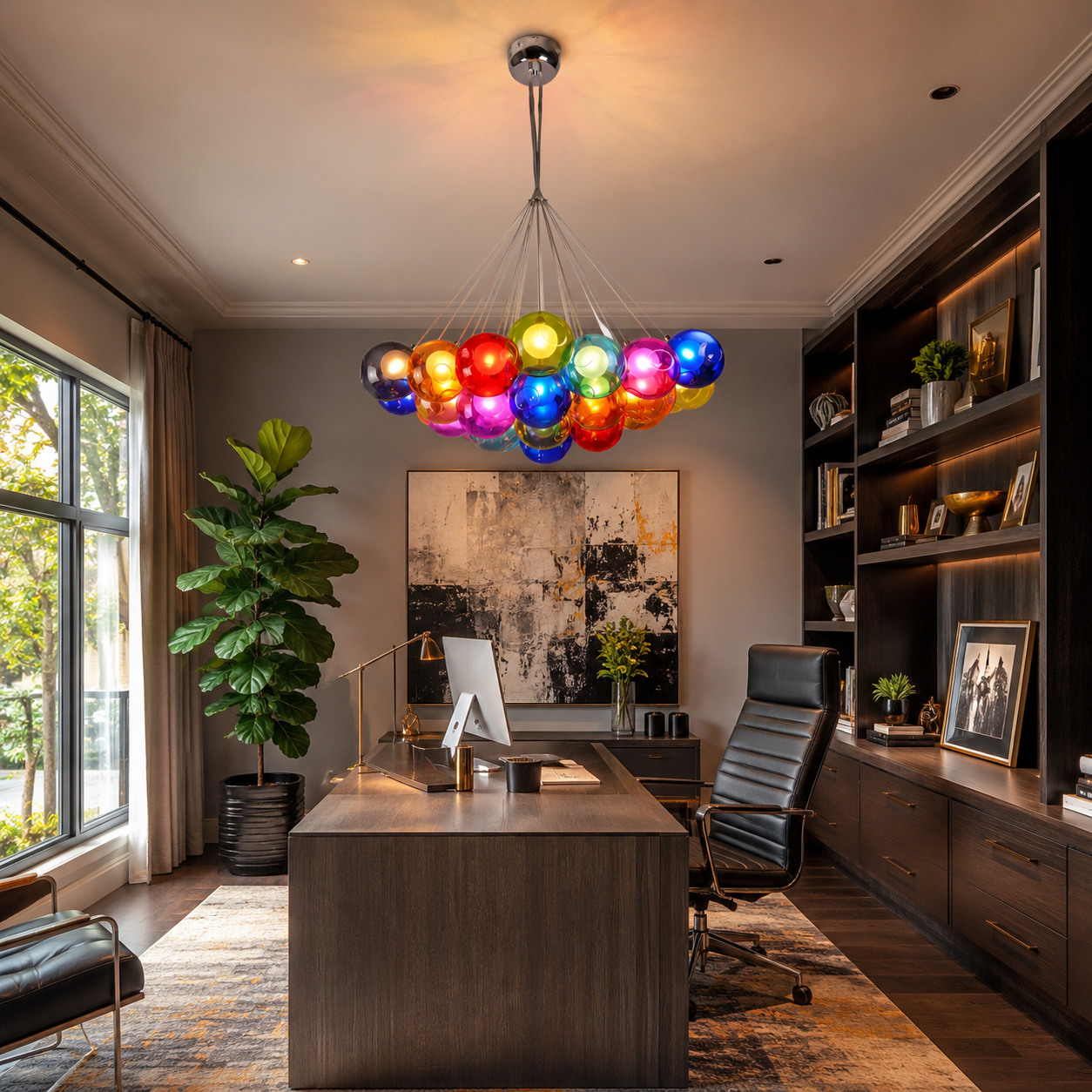 Nordic Bubble Glass LED Chandelier