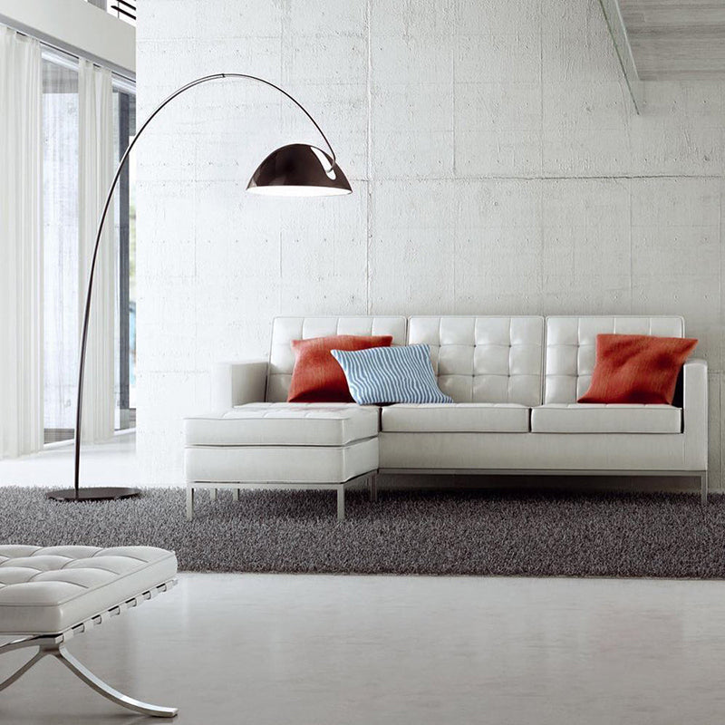 Belvo Arc Floor Lamp Round Base E14