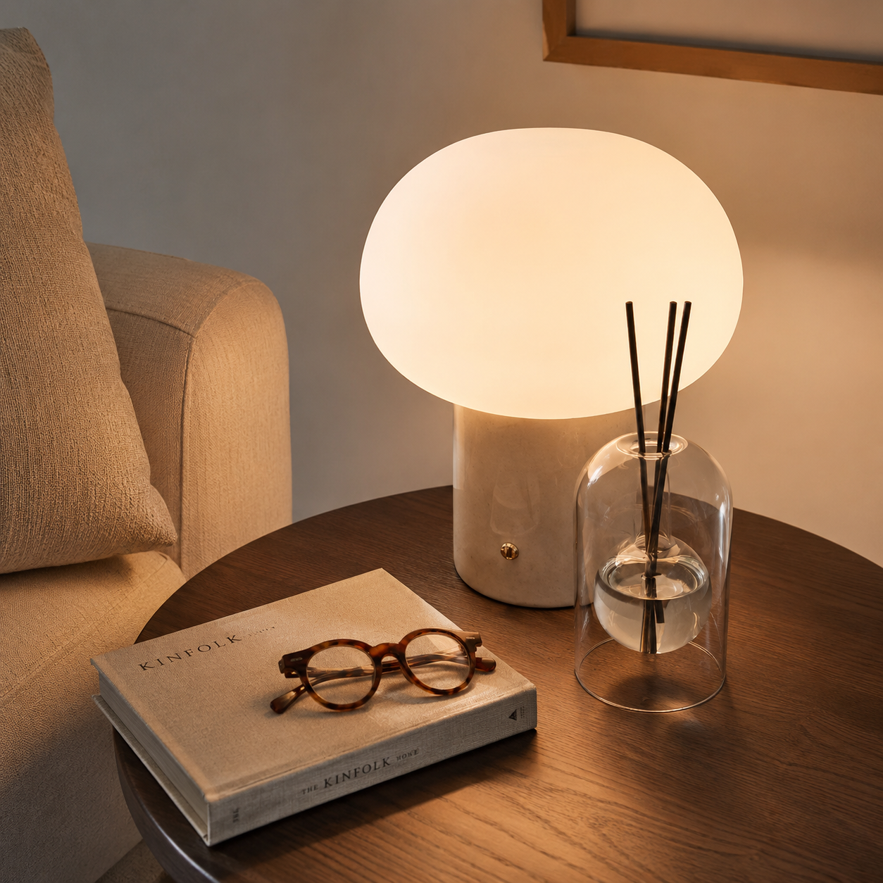 Rowena Reed Diffuser | Decorative Glass & Wood Fragrance Holder