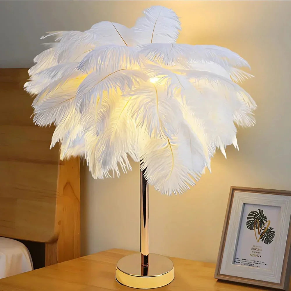 Plume Feather Table Lamp
