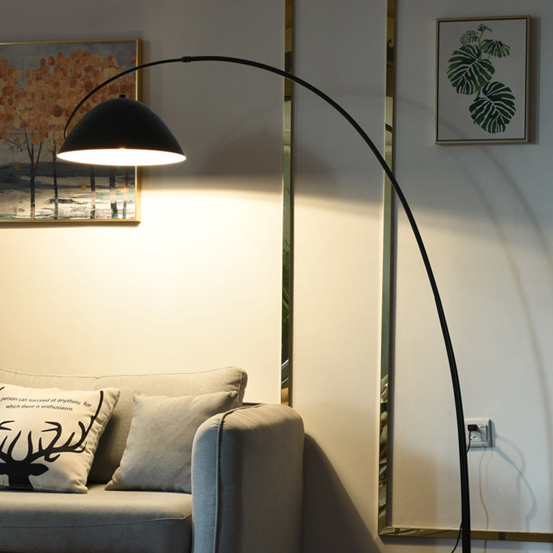 Belvo Arc Floor Lamp Round Base E14