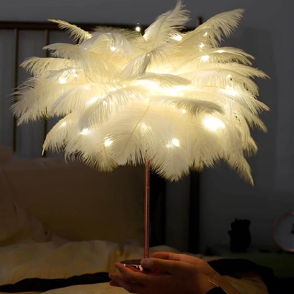 Plume Feather Table Lamp