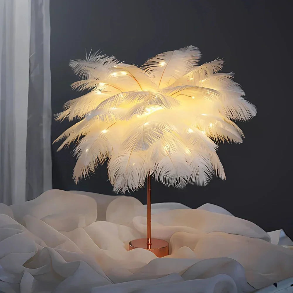 Plume Feather Table Lamp