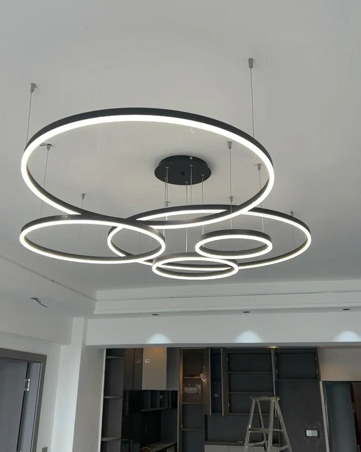 Orbita Multi-Ring LED Chandelier