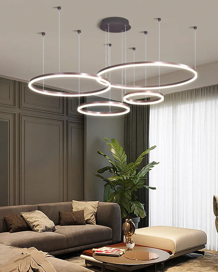 Orbita Multi-Ring LED Chandelier