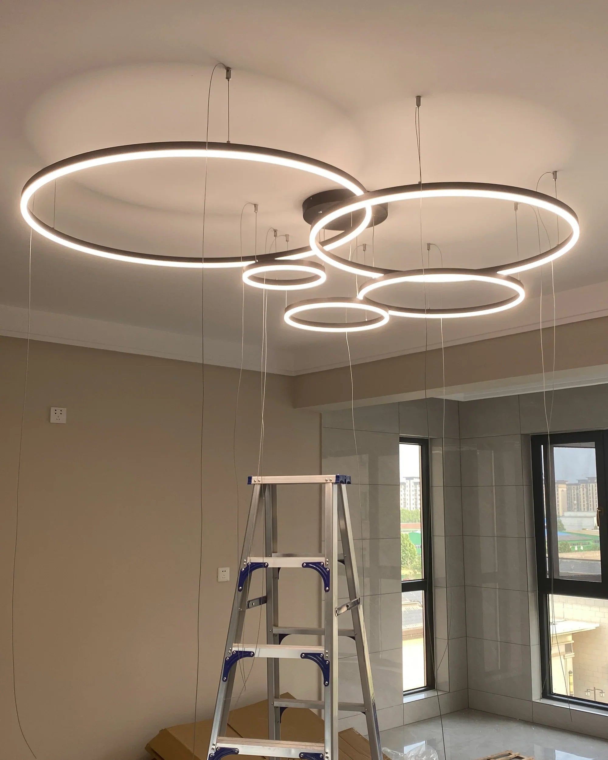 Orbita Multi-Ring LED Chandelier
