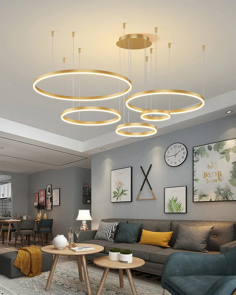 Orbita Multi-Ring LED Chandelier