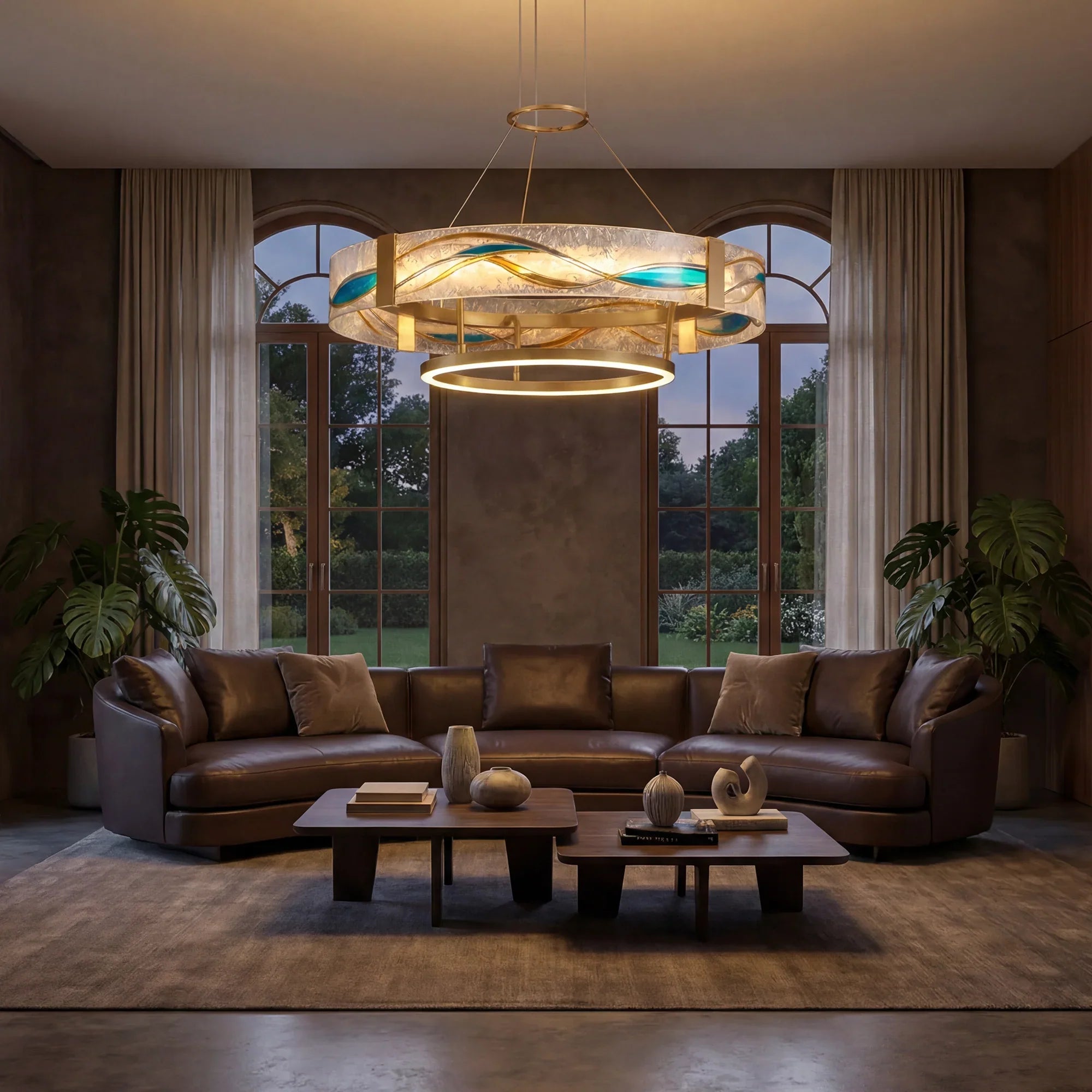 Wave Ring LED Chandelier