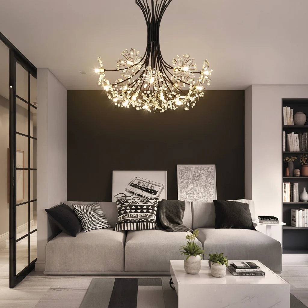 Bouquet Flower Crystal Chandelier