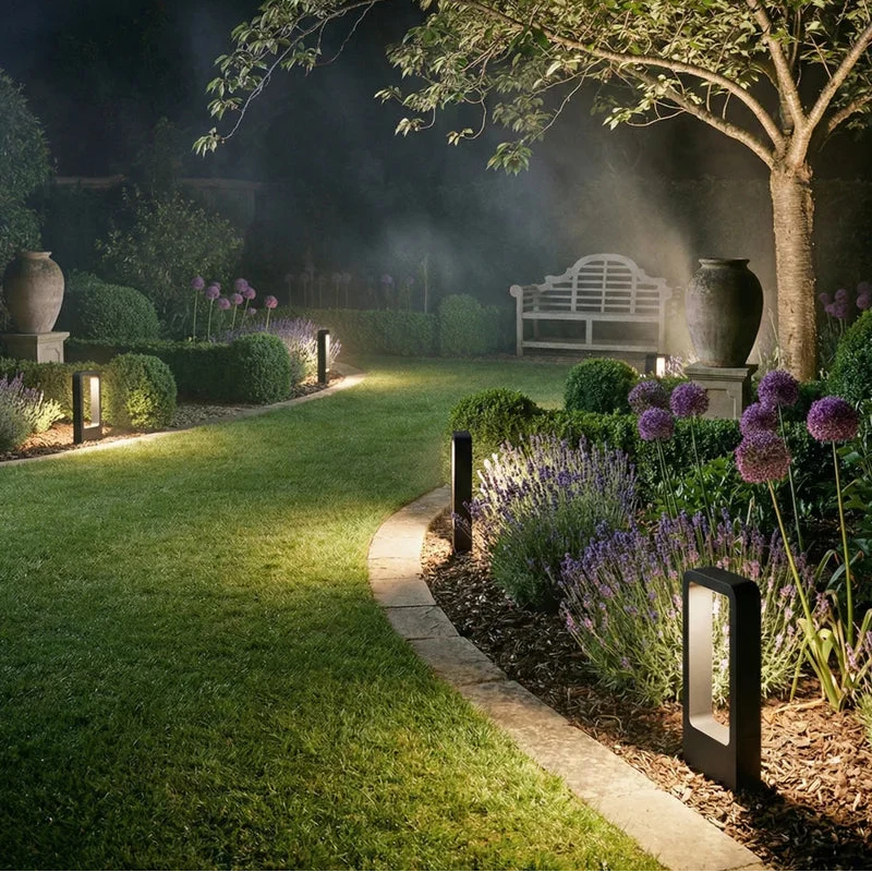 Modern Rectangular Garden Path Outdoor Light