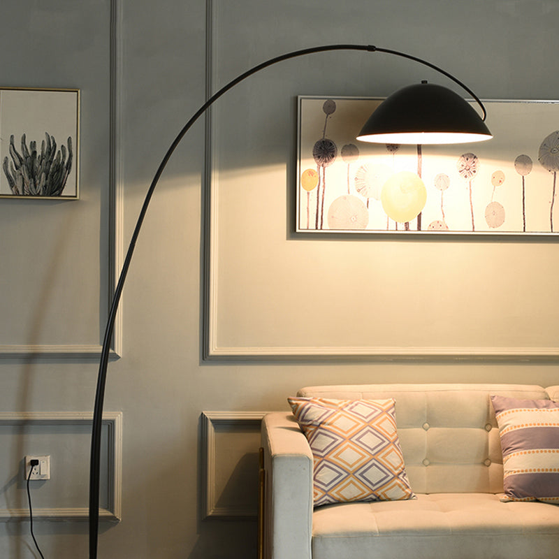 Belvo Arc Floor Lamp Round Base E14