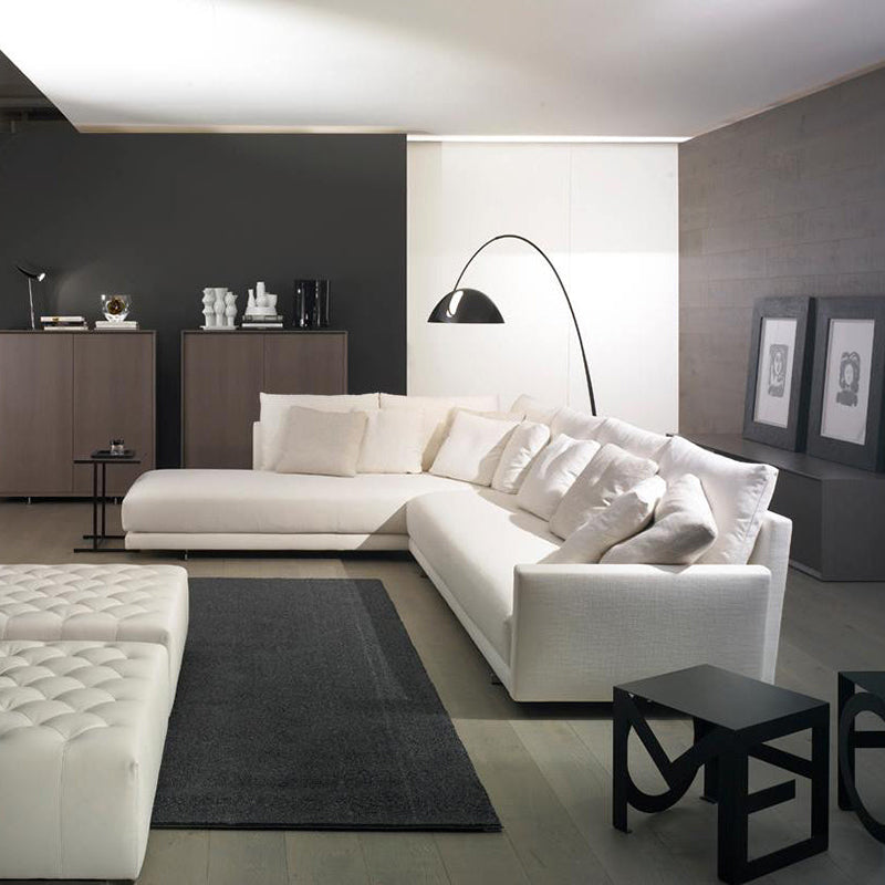 Belvo Arc Floor Lamp Round Base E14