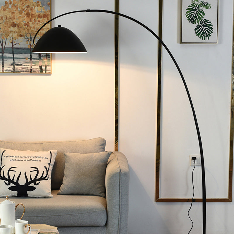 Belvo Arc Floor Lamp Round Base E14
