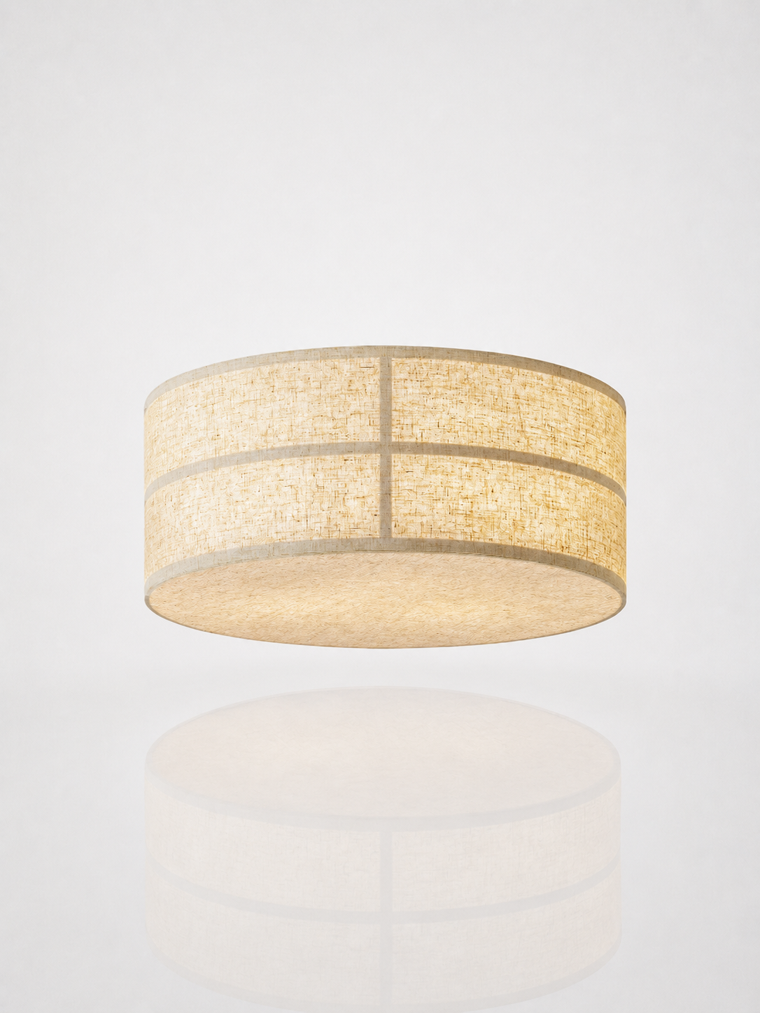 Willow Linen Flush Ceiling Lamp