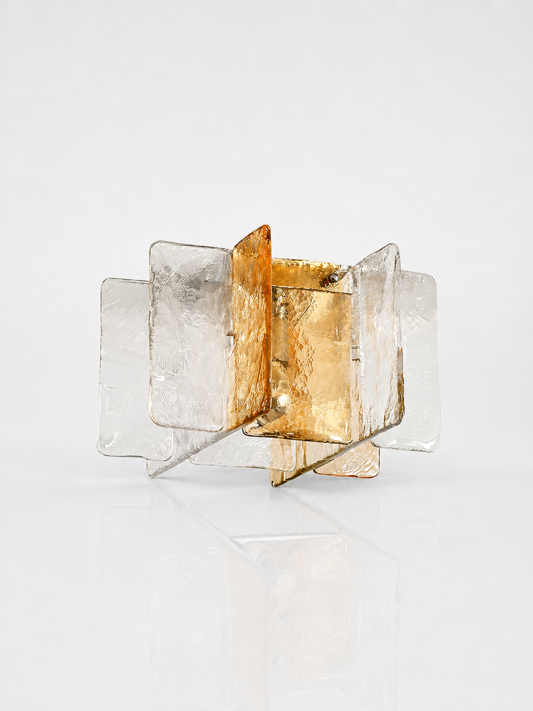 Amber Glass Ceiling Lamp
