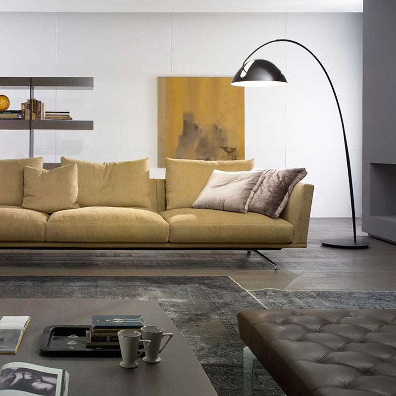 Belvo Arc Floor Lamp Round Base E14