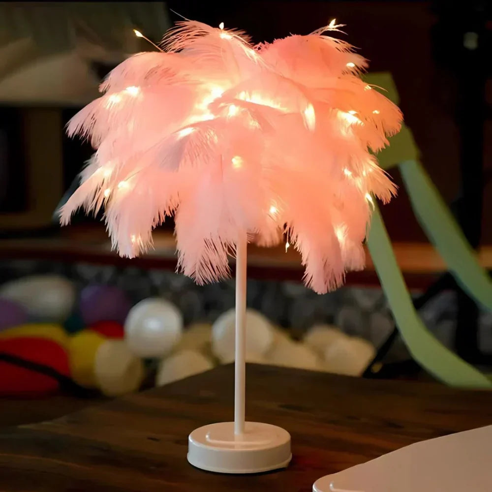 Plume Feather Table Lamp
