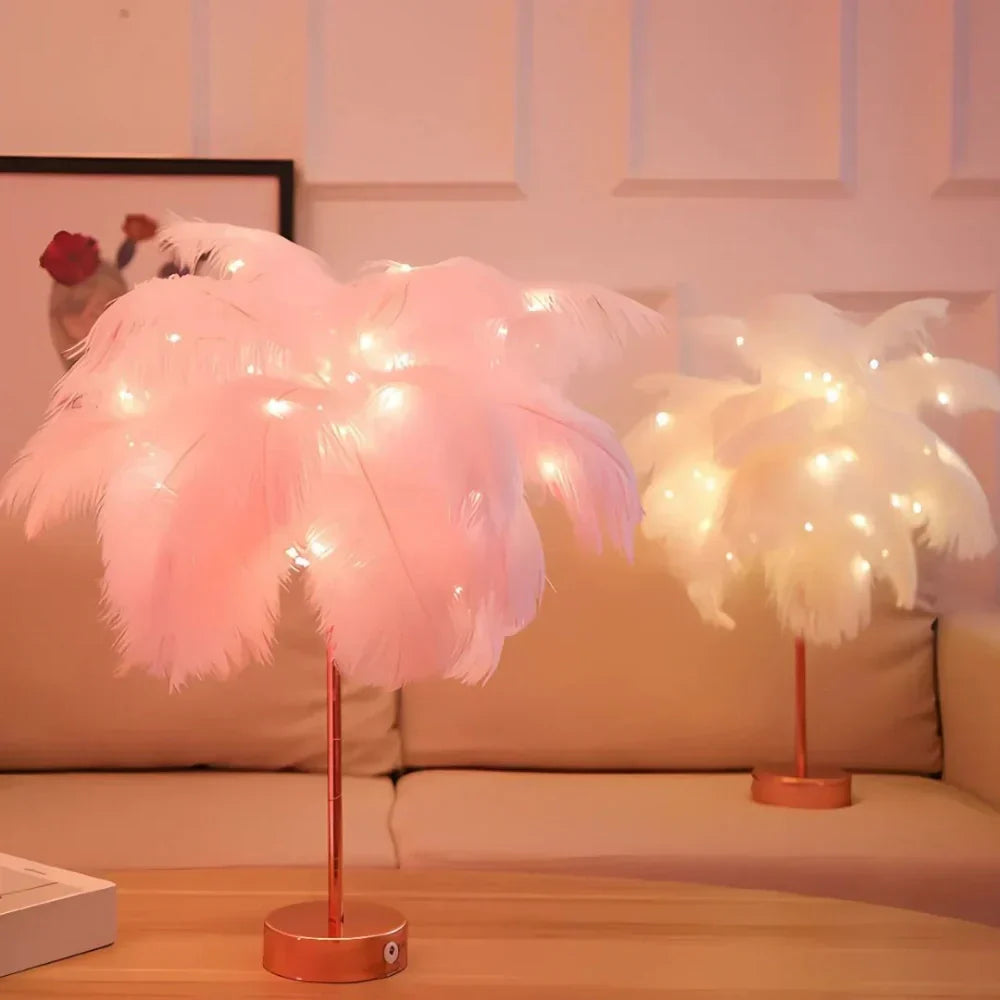 Plume Feather Table Lamp