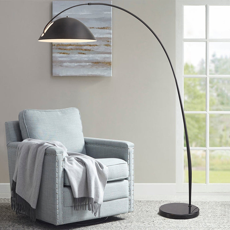 Belvo Arc Floor Lamp Round Base E14