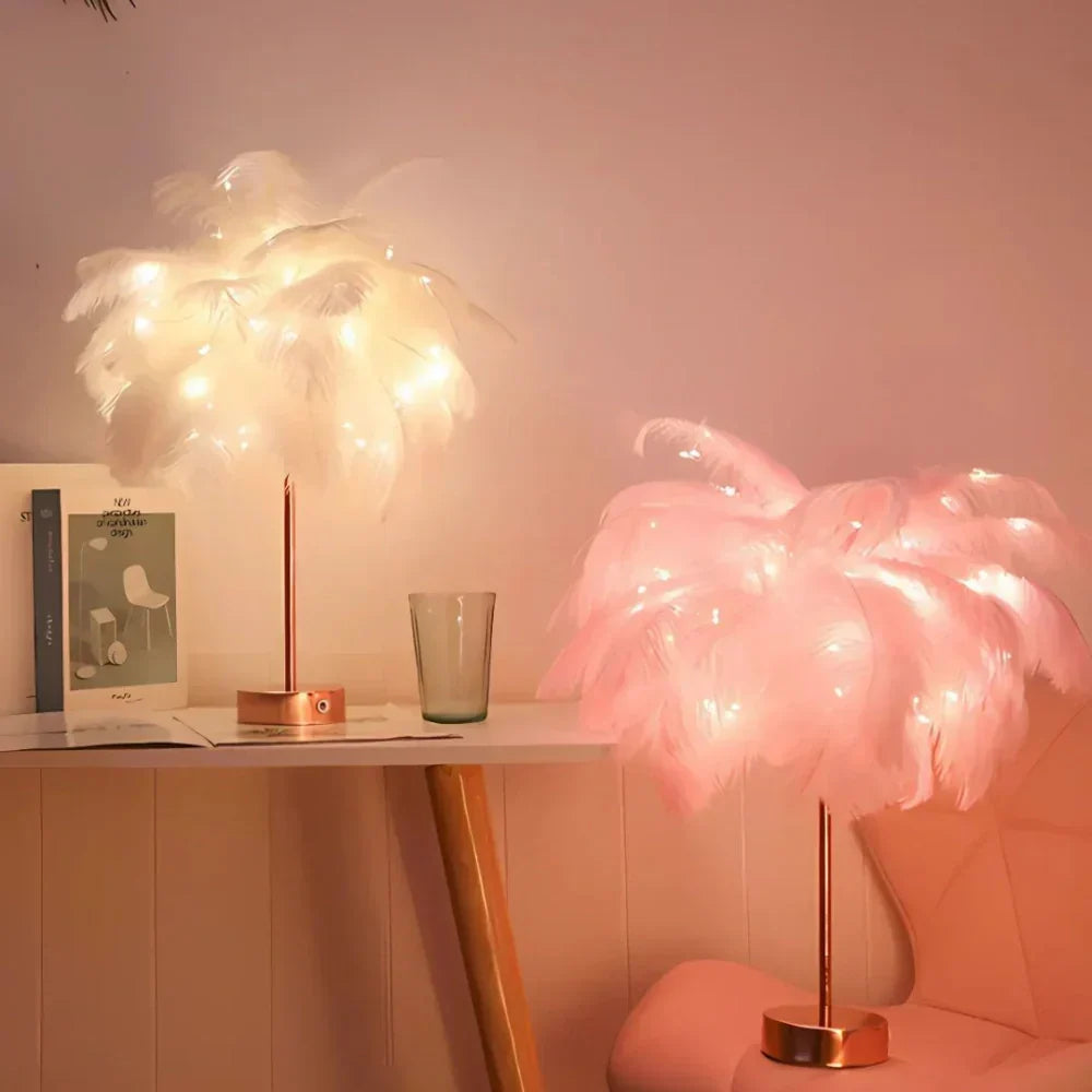 Plume Feather Table Lamp