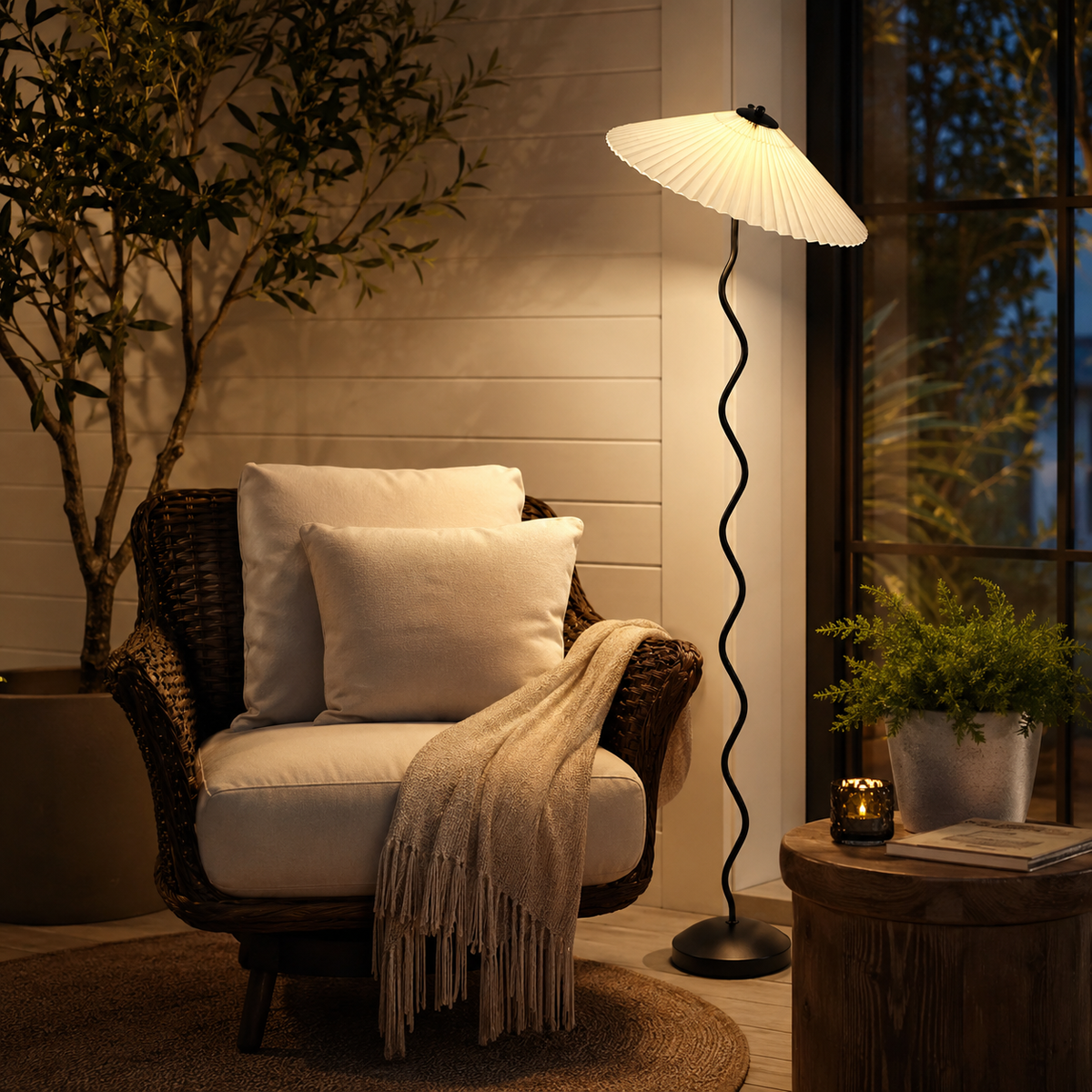Pleated Floor Lamp