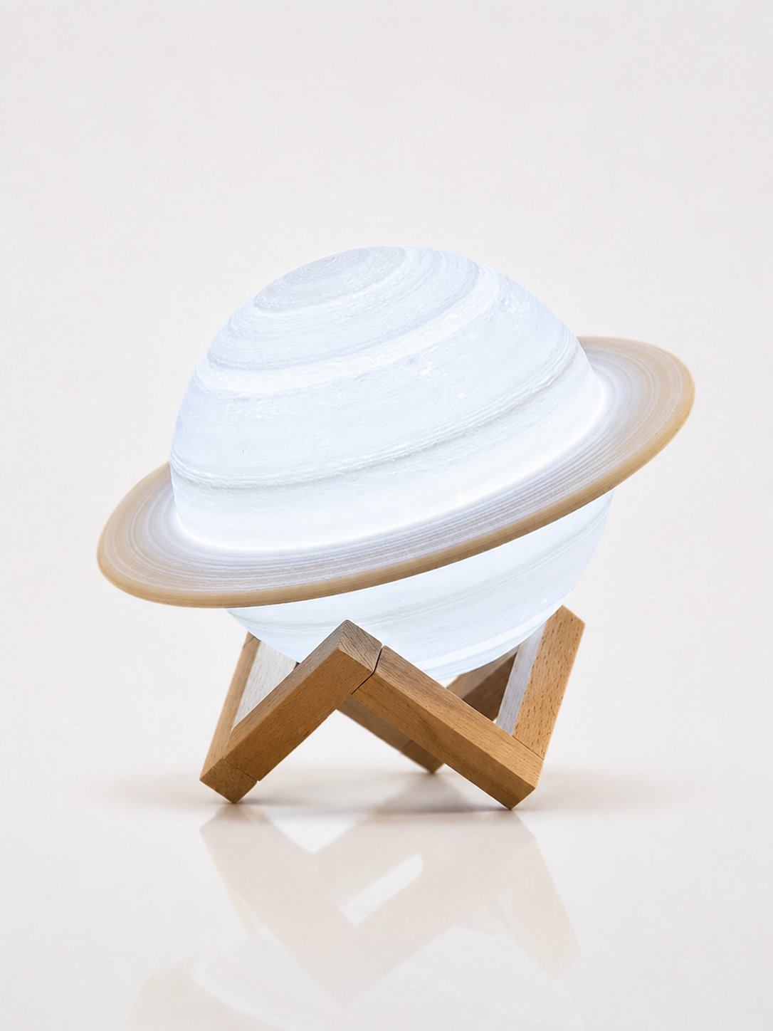 Saturna Glow Lamp | 3D Printed, Wireless, Adjustable Lighting