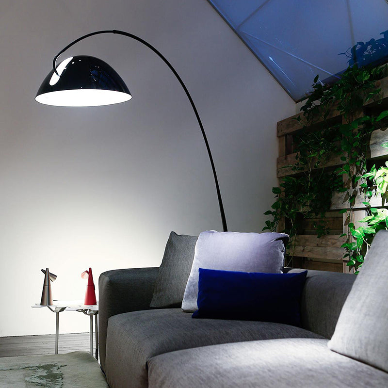 Belvo Arc Floor Lamp Round Base E14