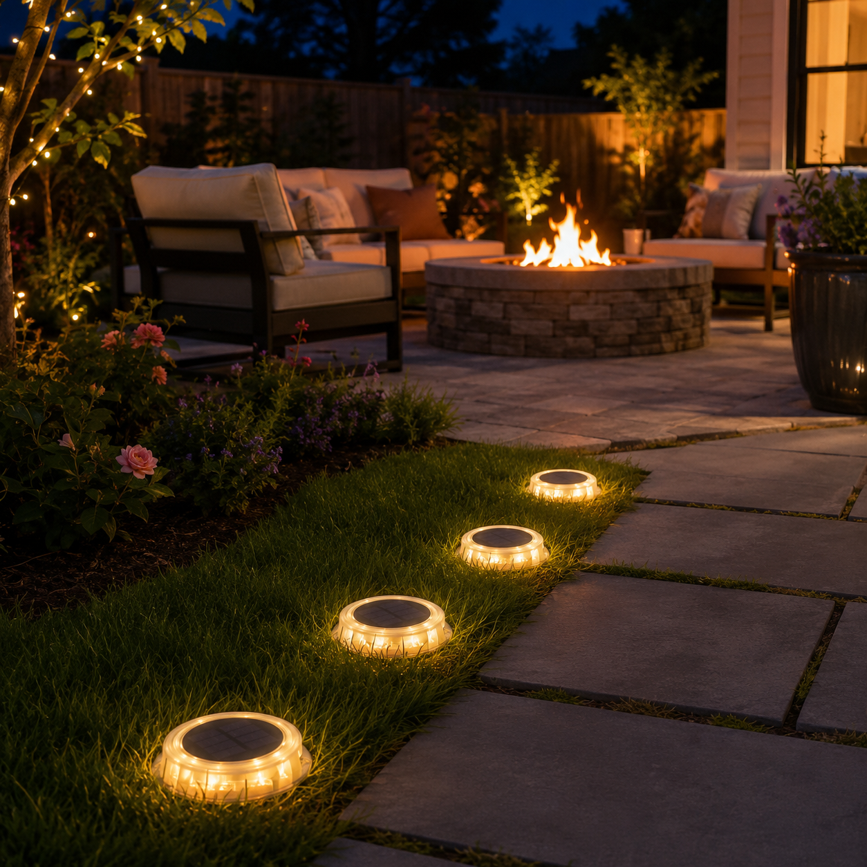 Solar Deck Outdoor Lights