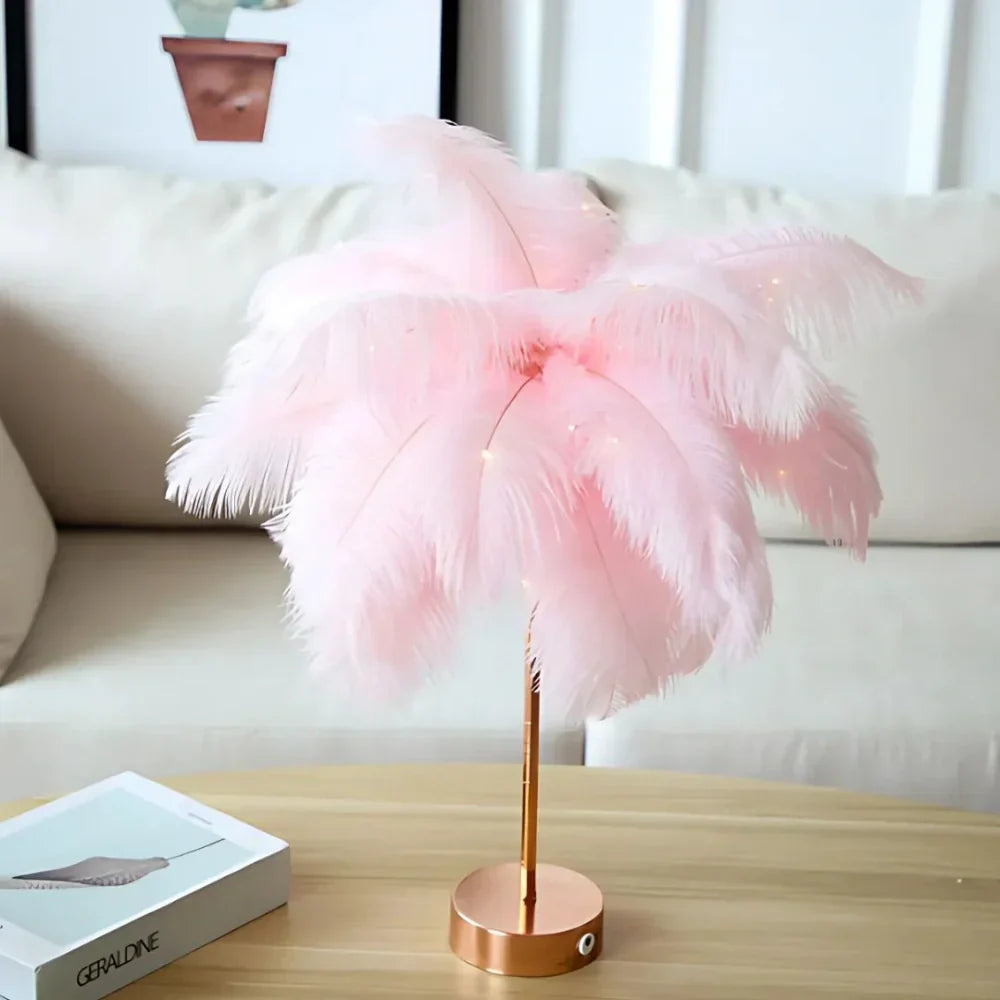 Plume Feather Table Lamp
