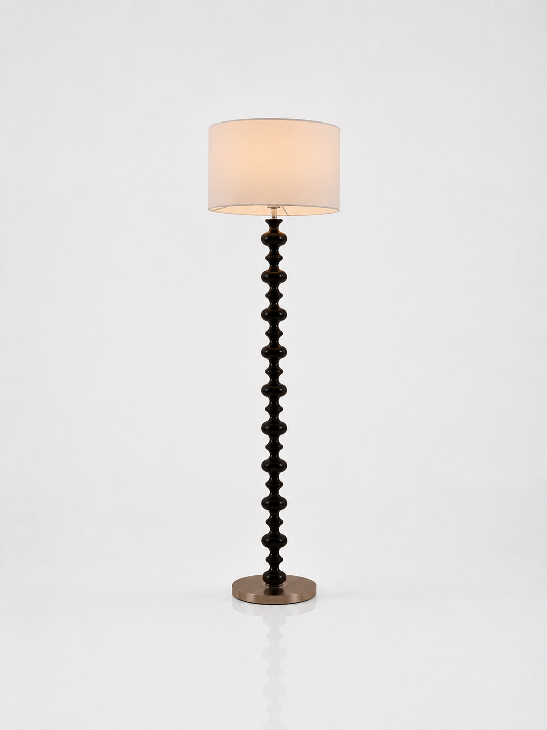 Wood Accent Standing Floor Lamp