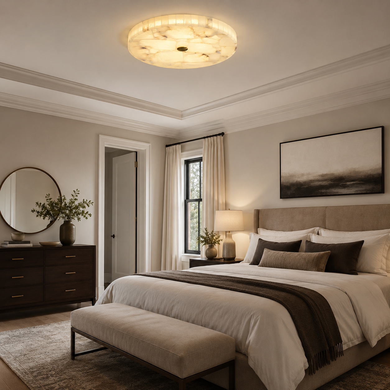 Alabra Alabaster Ceiling Lamp