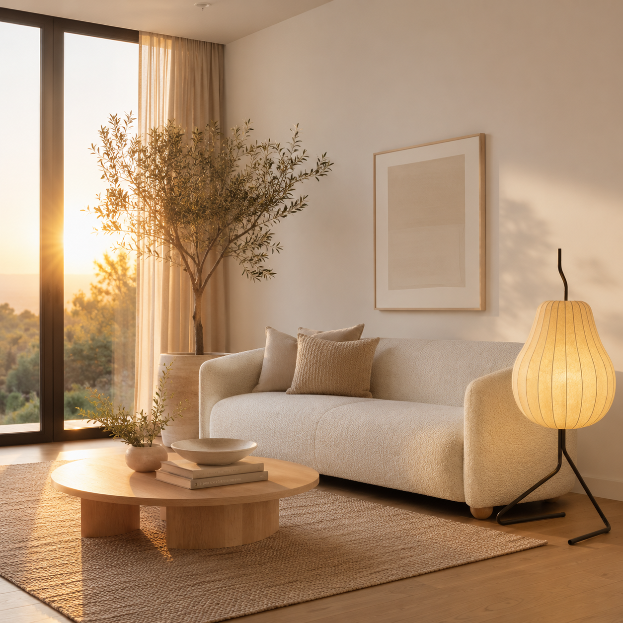 LumiPear Silk Floor Lamp