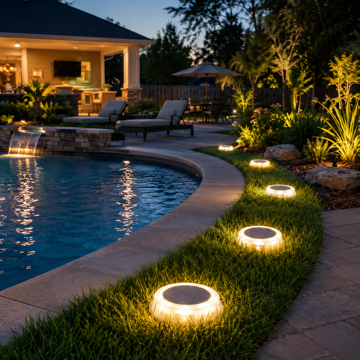 Solar Deck Outdoor Lights