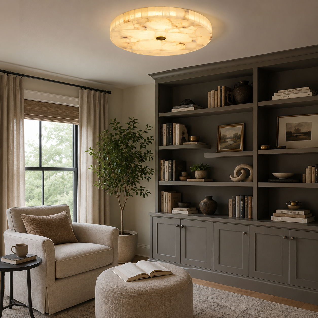 Alabra Alabaster Ceiling Lamp