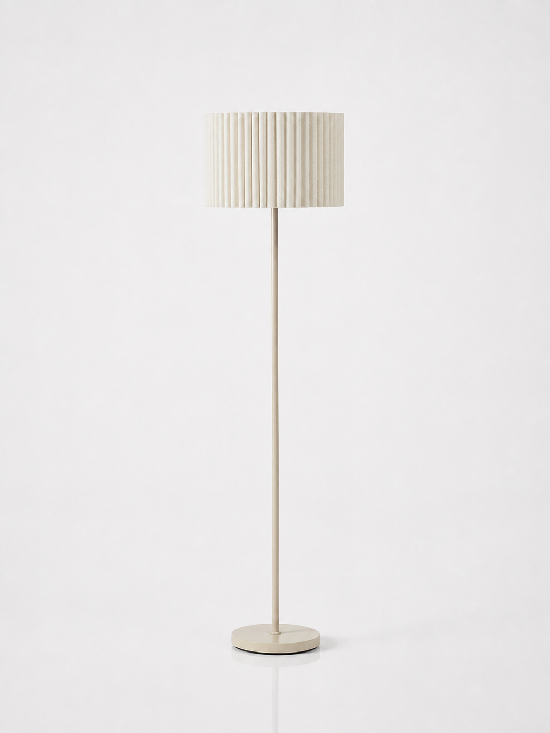 Neutral Fabric Floor Lamp