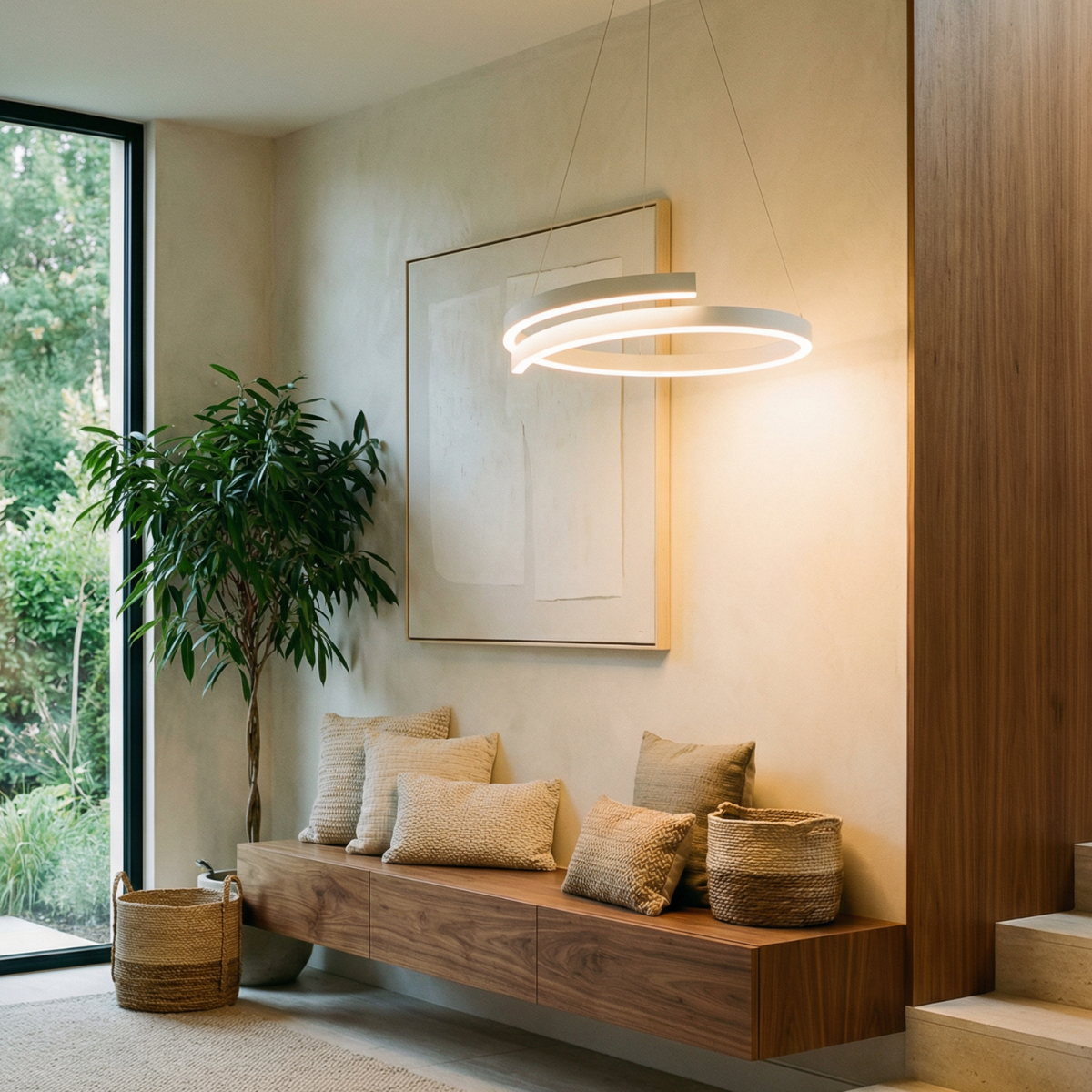 Velisse Chandelier Light | Elegant LED Double Ring Design