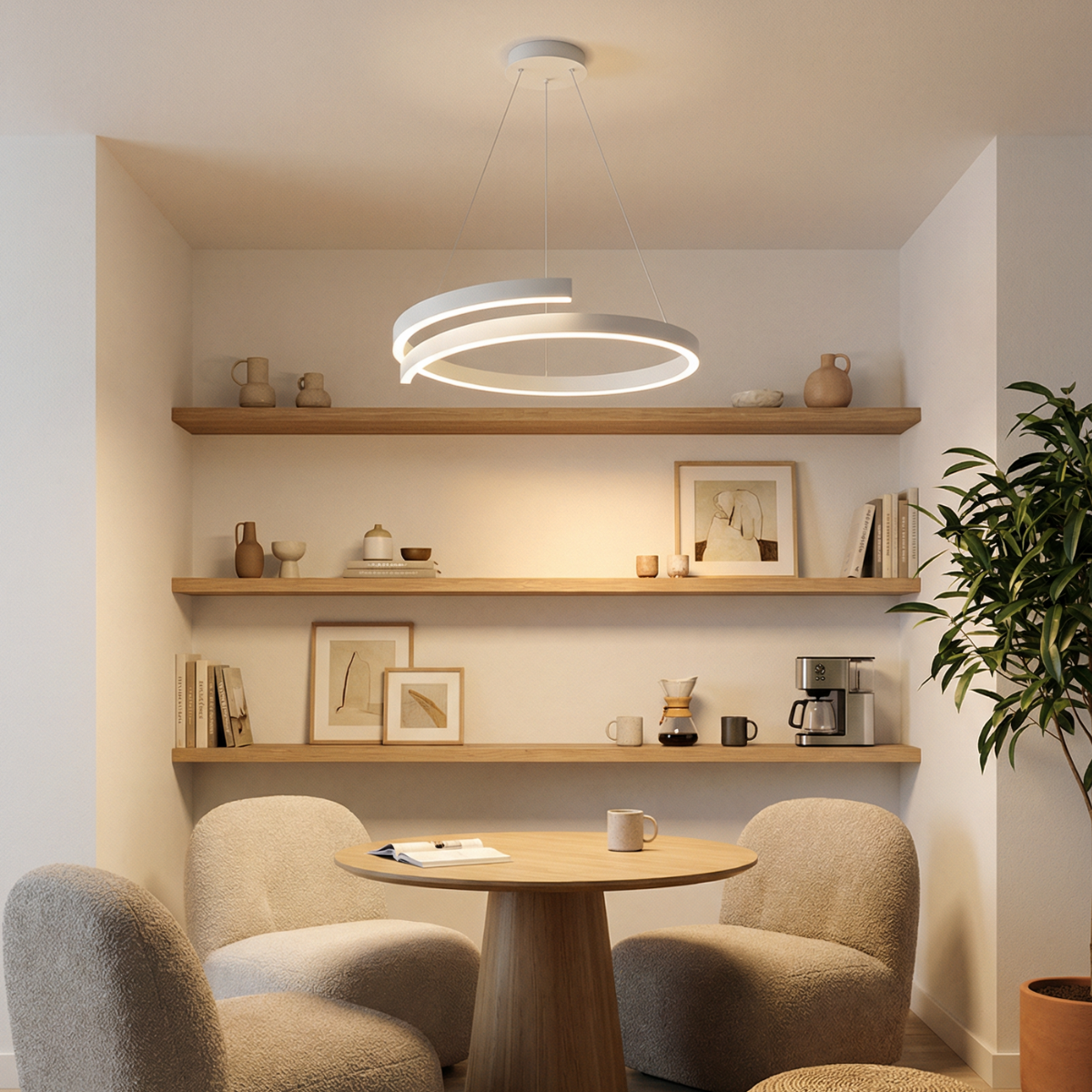 Velisse Chandelier Light | Elegant LED Double Ring Design