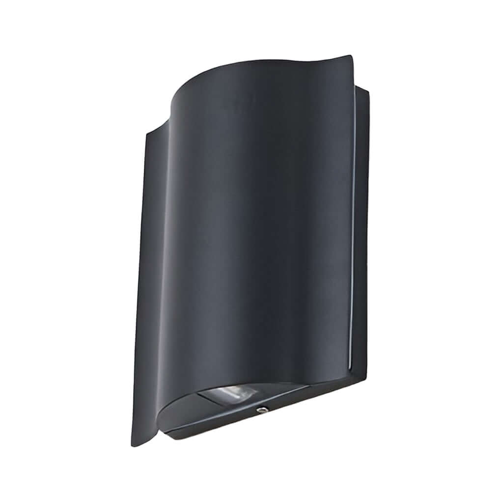 Bruna Outdoor Wall Light | Wavy Aluminum, LED Up-Down Sconce