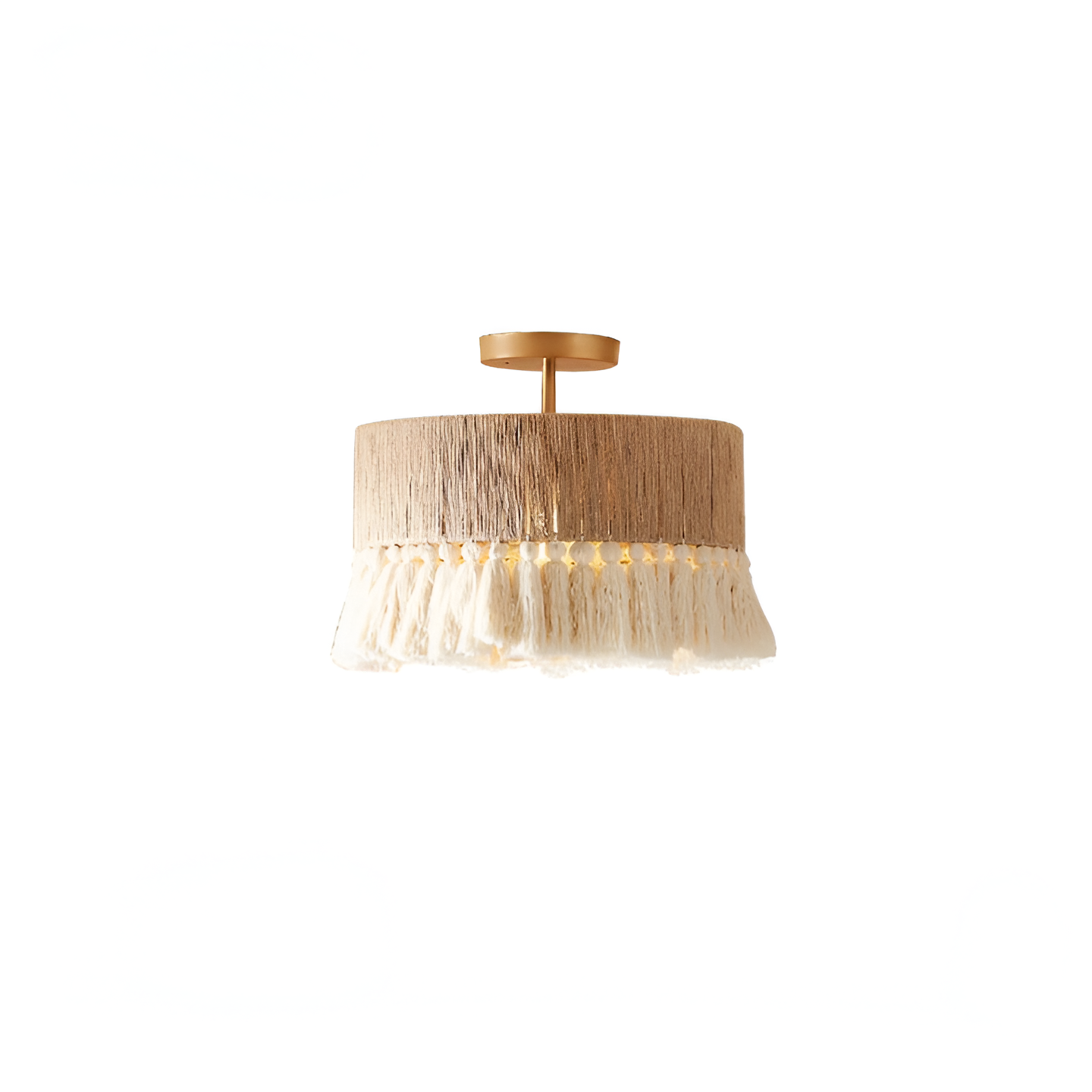 Handcrafted Bohemian Hemp Rope Tassel Chandelier