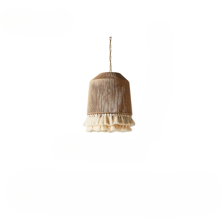Handcrafted Bohemian Hemp Rope Tassel Chandelier