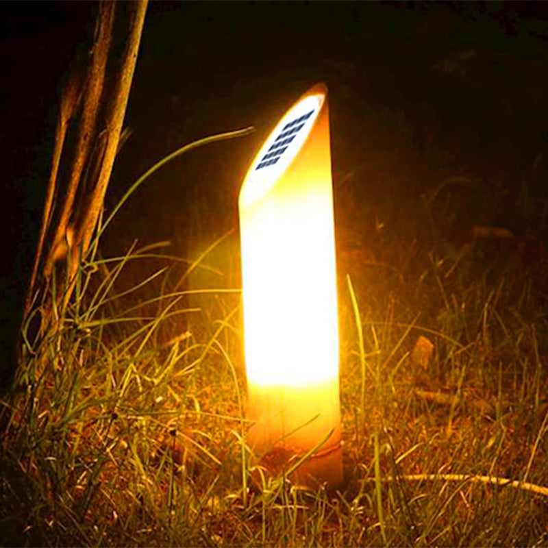 Solara Bamboo Garden Light | Resin LED Outdoor Landscape Lamp