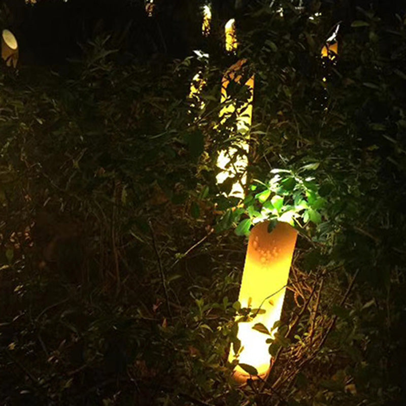 Solara Bamboo Garden Light | Resin LED Outdoor Landscape Lamp