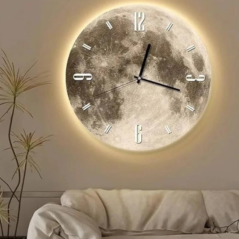Moonlit Aura Wall Clock
