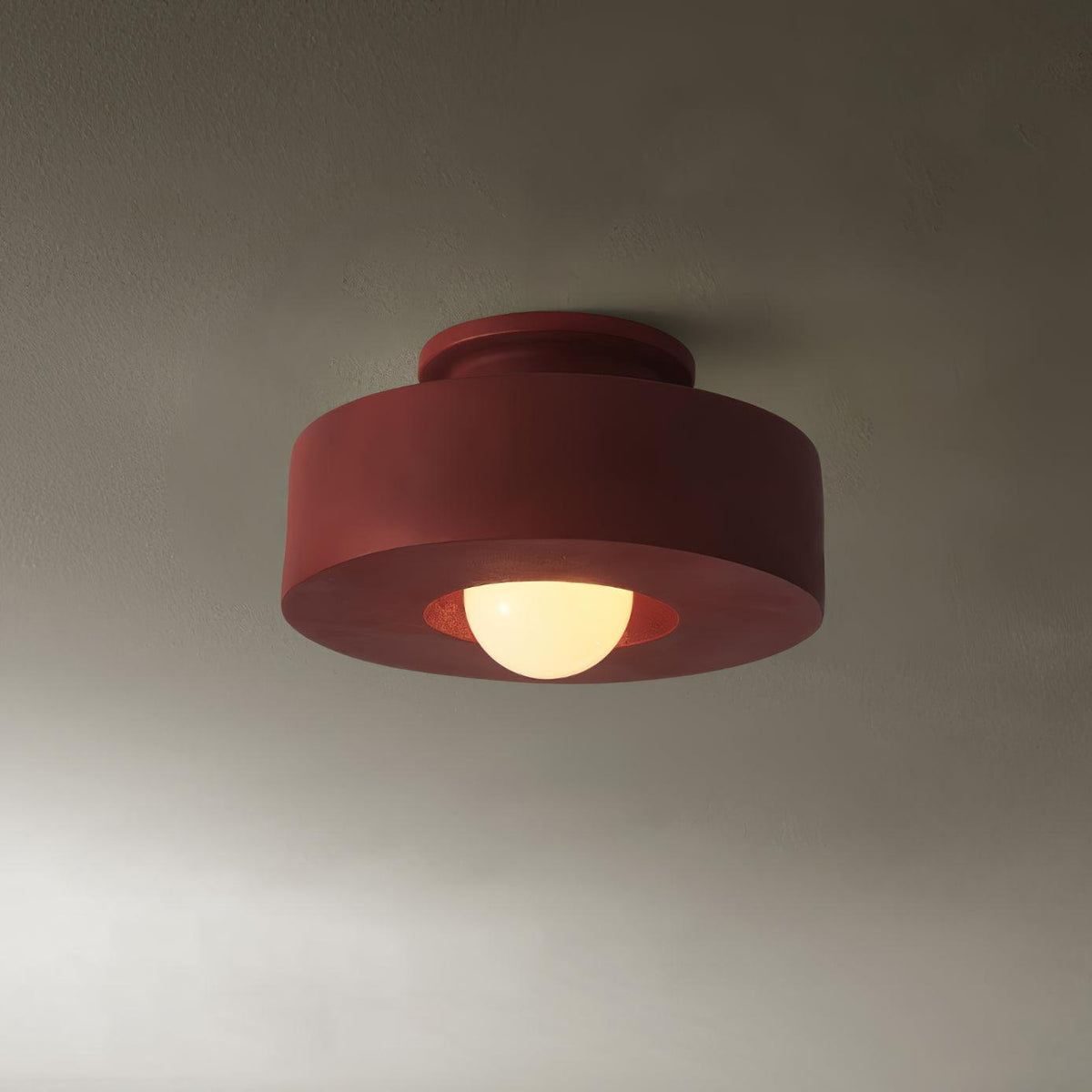 Stacked Resin Flush Ceiling Lamp