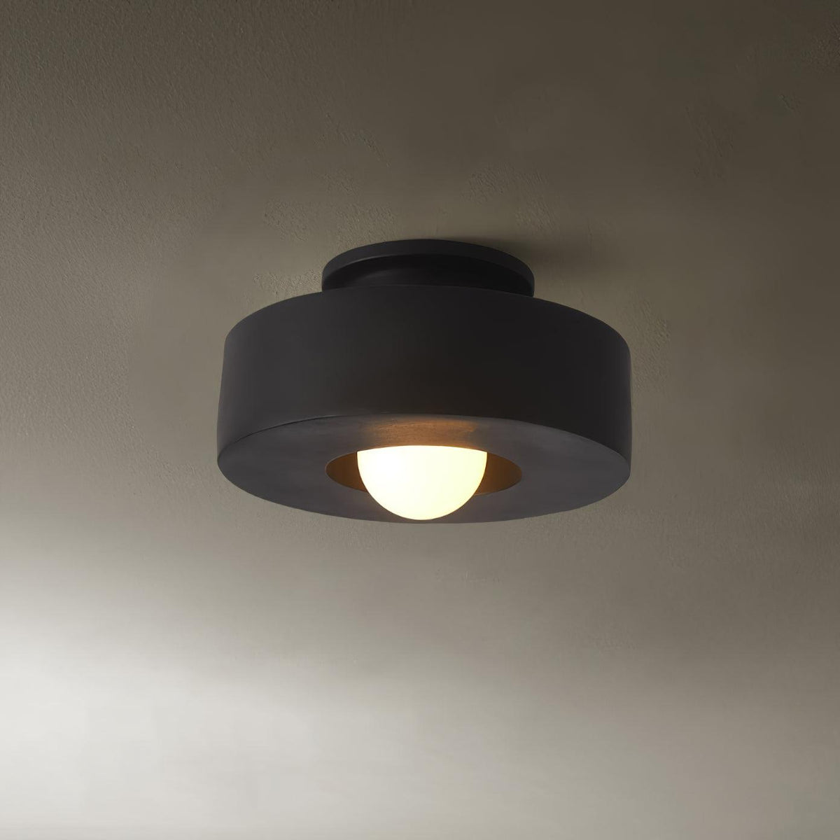 Stacked Resin Flush Ceiling Lamp